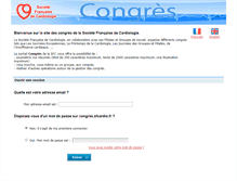 Tablet Screenshot of congres.sfcardio.fr